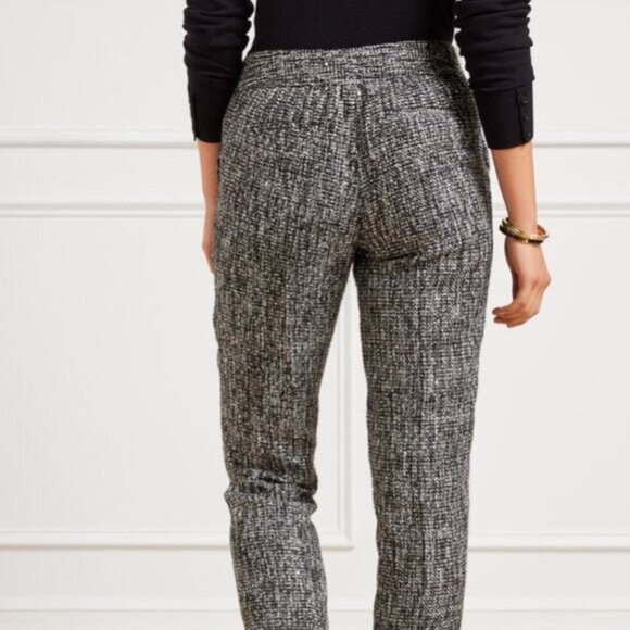 Talbots Hampshire Ankle Pants - Black Sequin Tweed - Picture 3 of 12